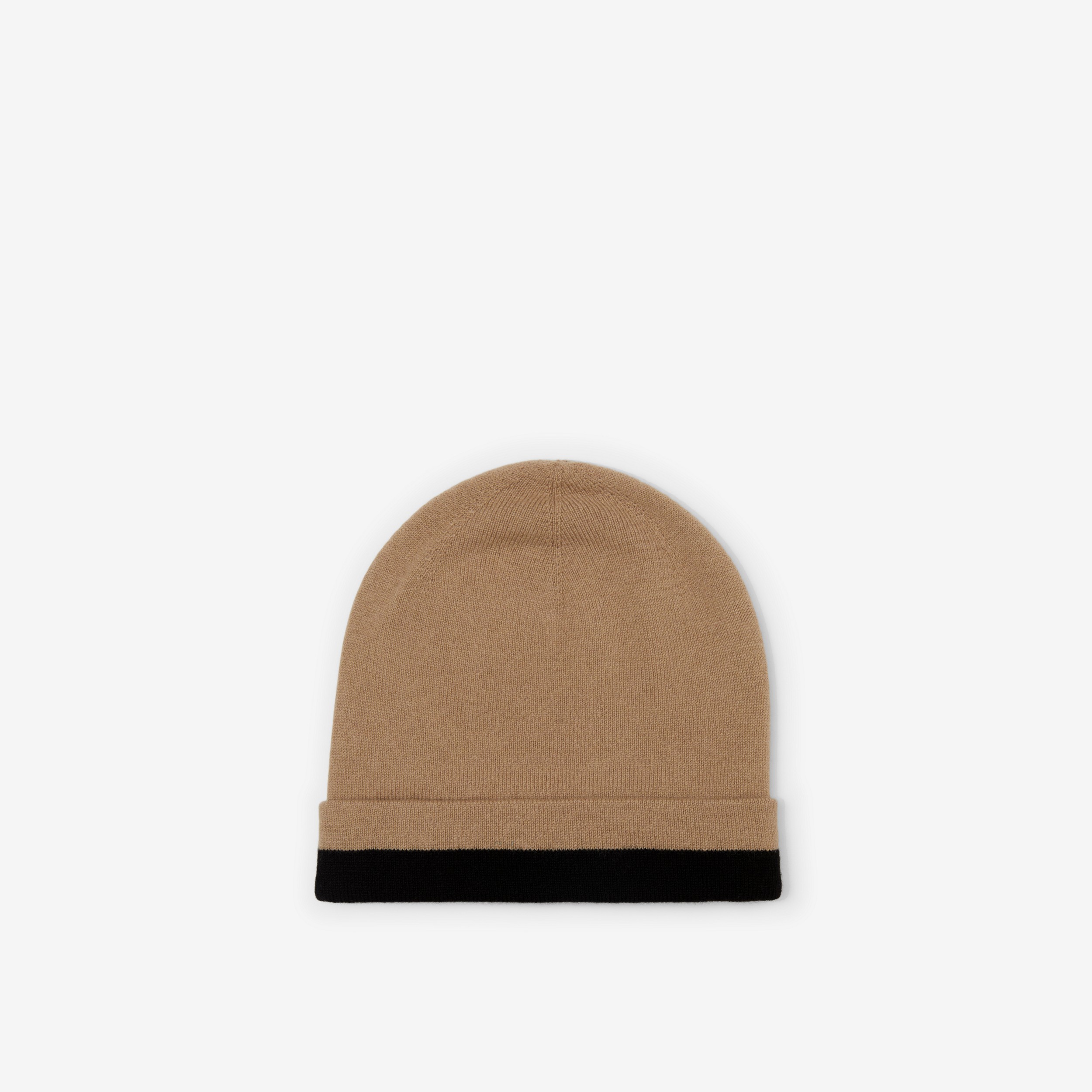Logo Intarsia Cashmere Beanie in Archive Beige/black | Burberry® Official - 2