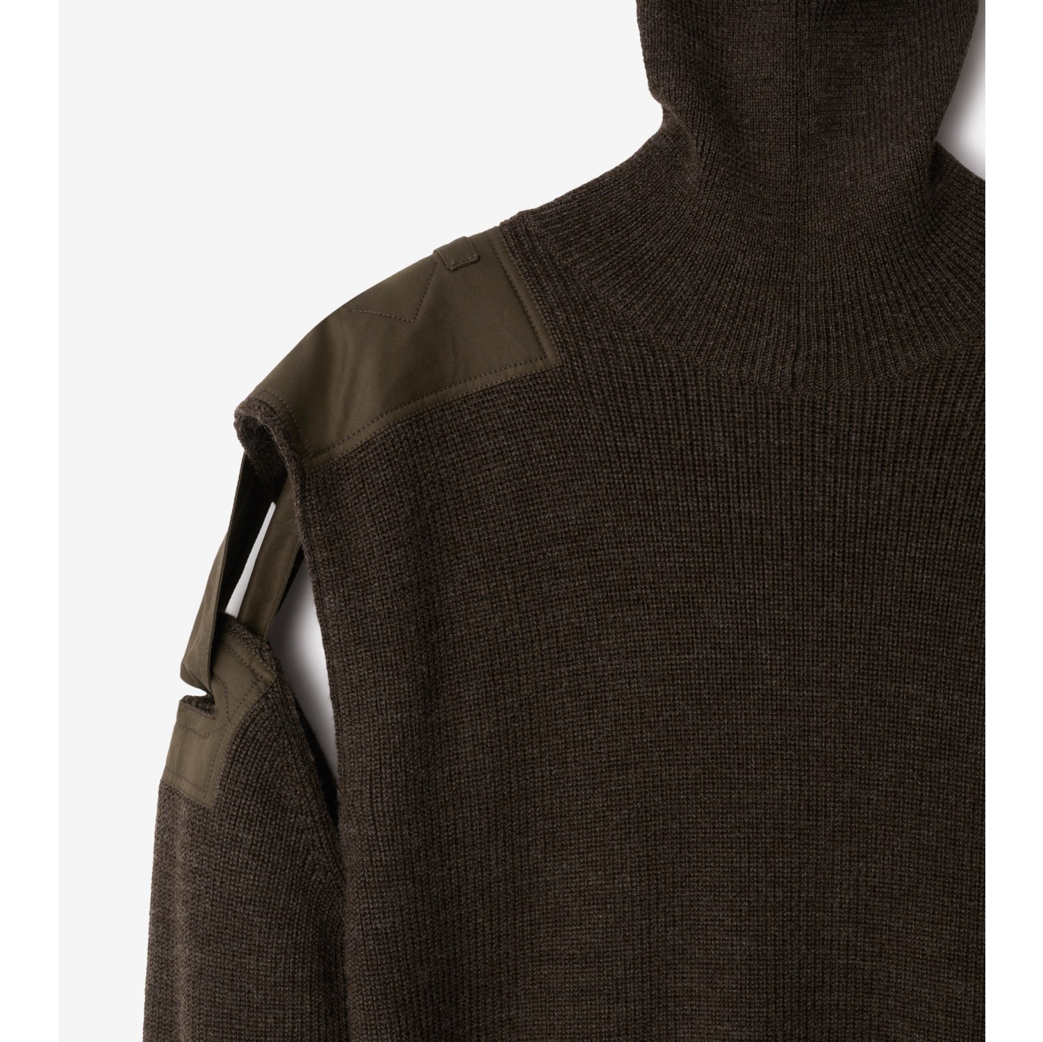 Detachable Sleeve Wool Sweater