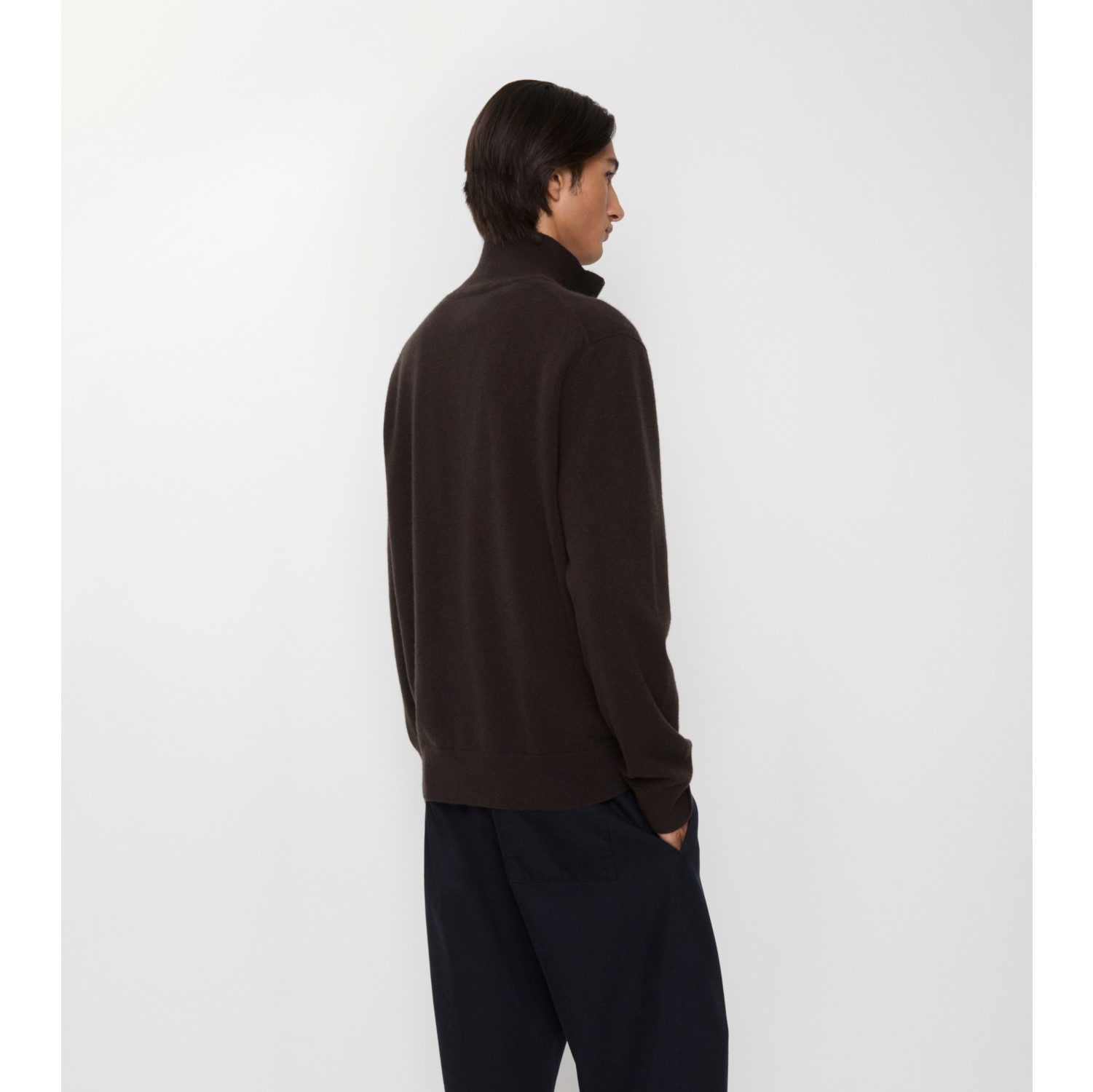 Cashmere Blend Half-zip Sweater