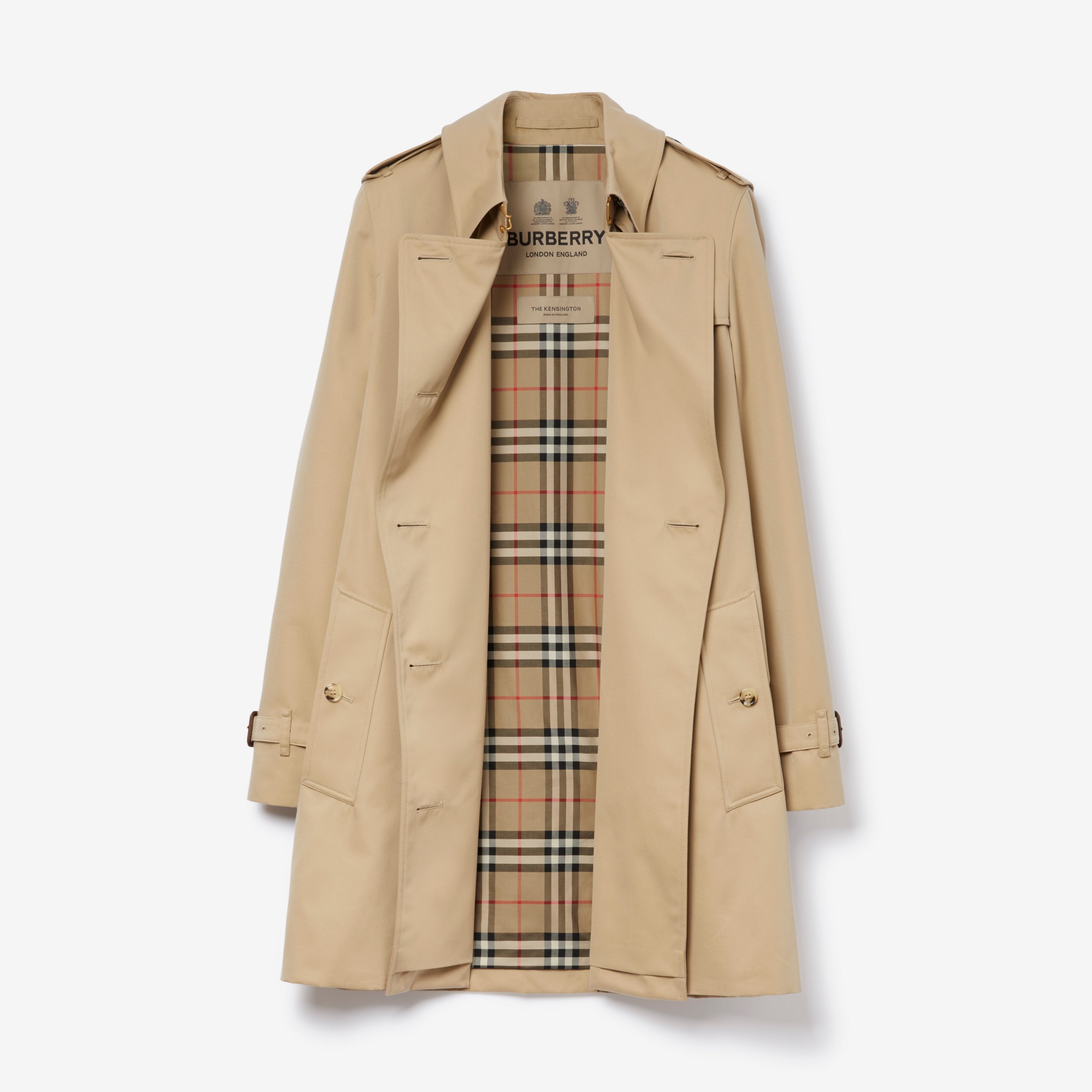 Kensington - Trench coat Heritage - Curto (Mel) - Mulheres | Burberry® oficial - 2