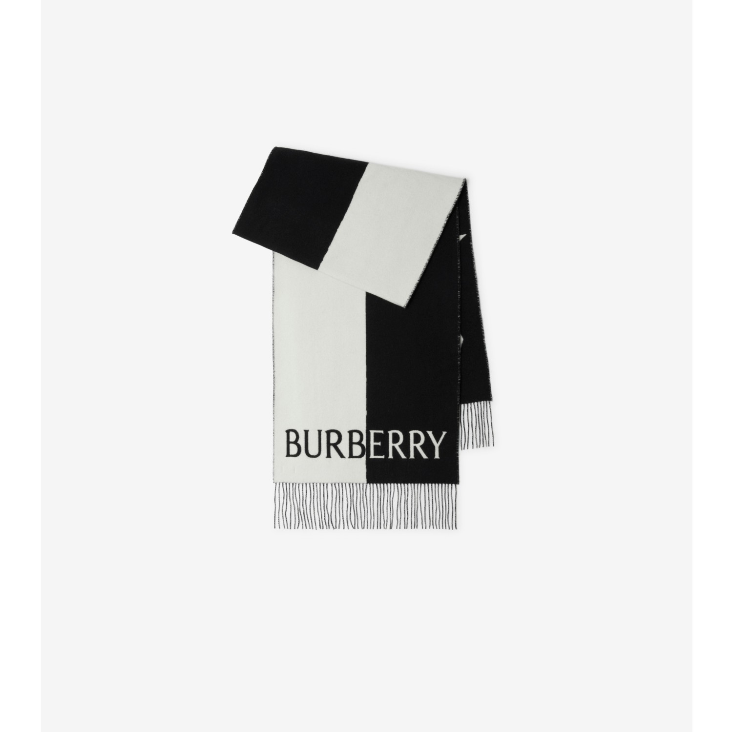 Burberry white cheap cashmere scarf