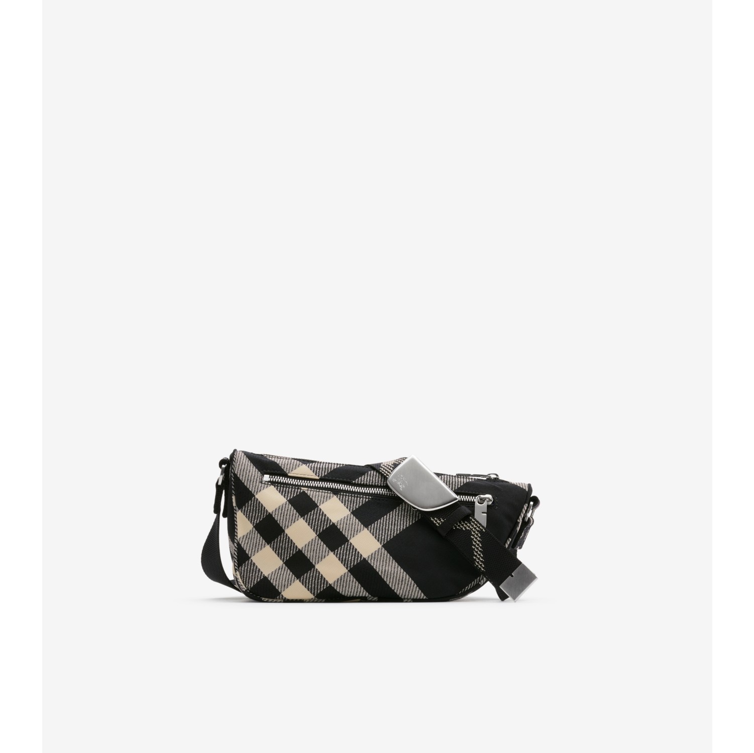 Shield Messenger Bag in Black