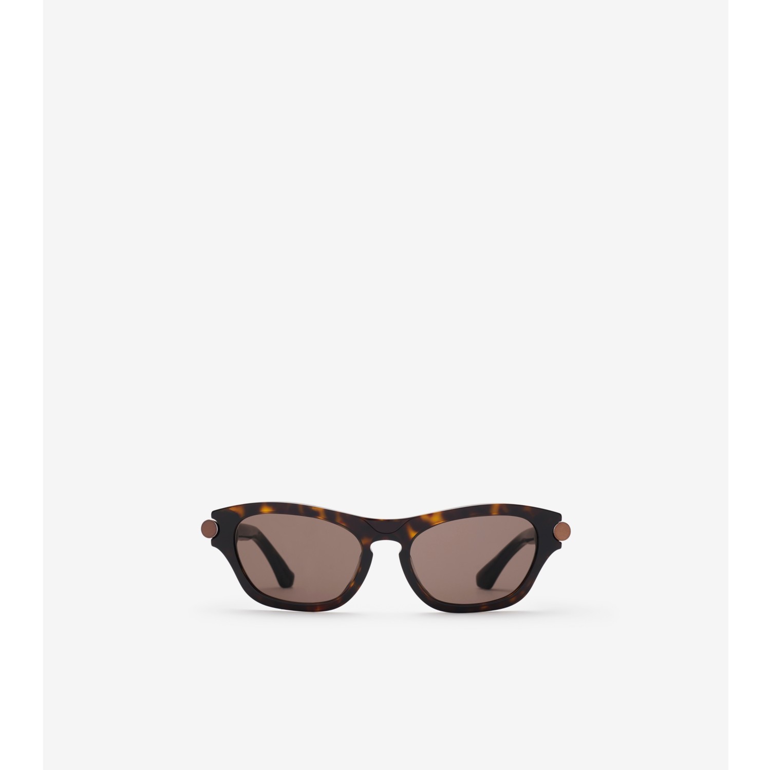 Tubular Oval Sunglasses in Dark havana Burberry Official