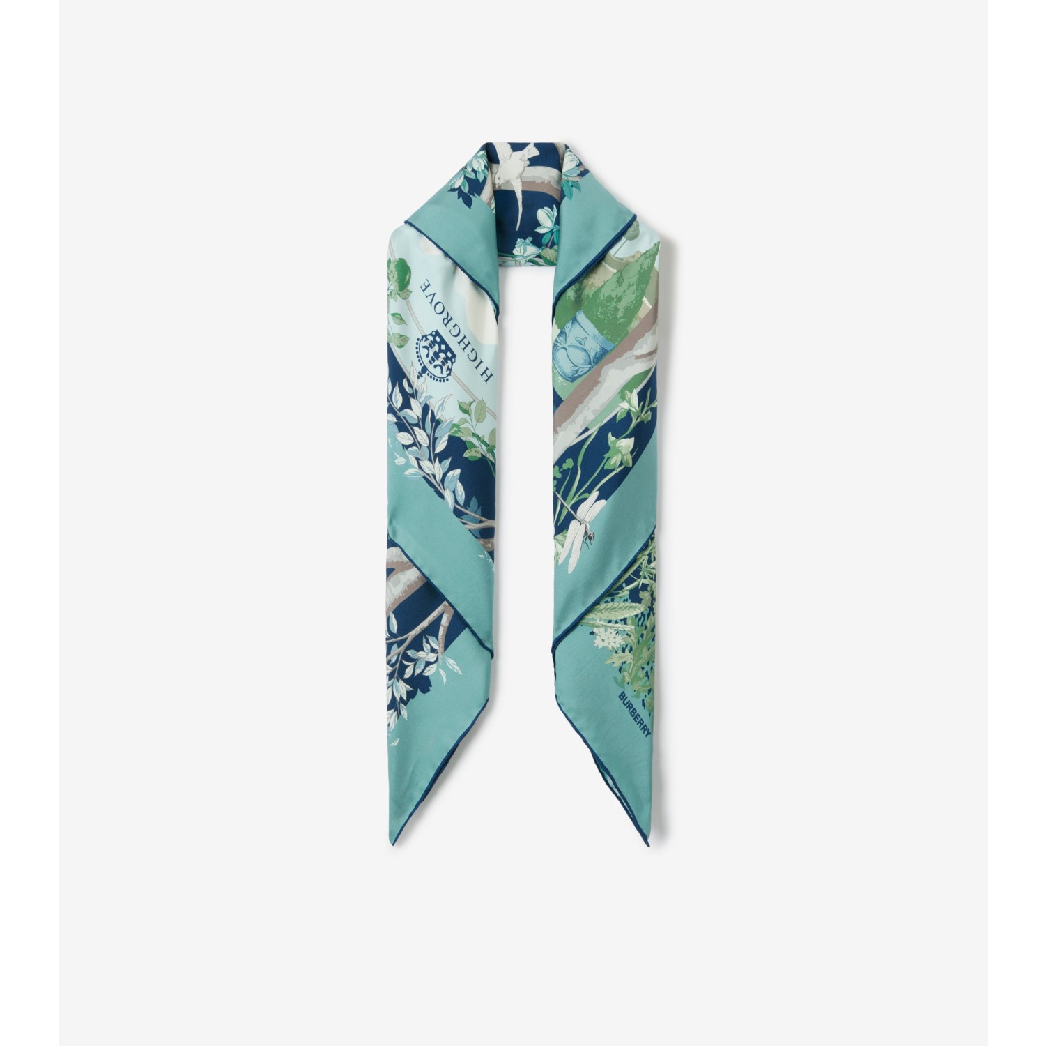 Burberry teal scarf online