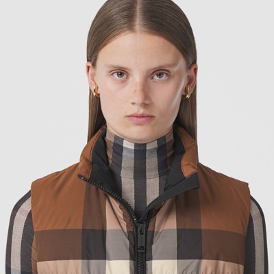 burberry check puffer