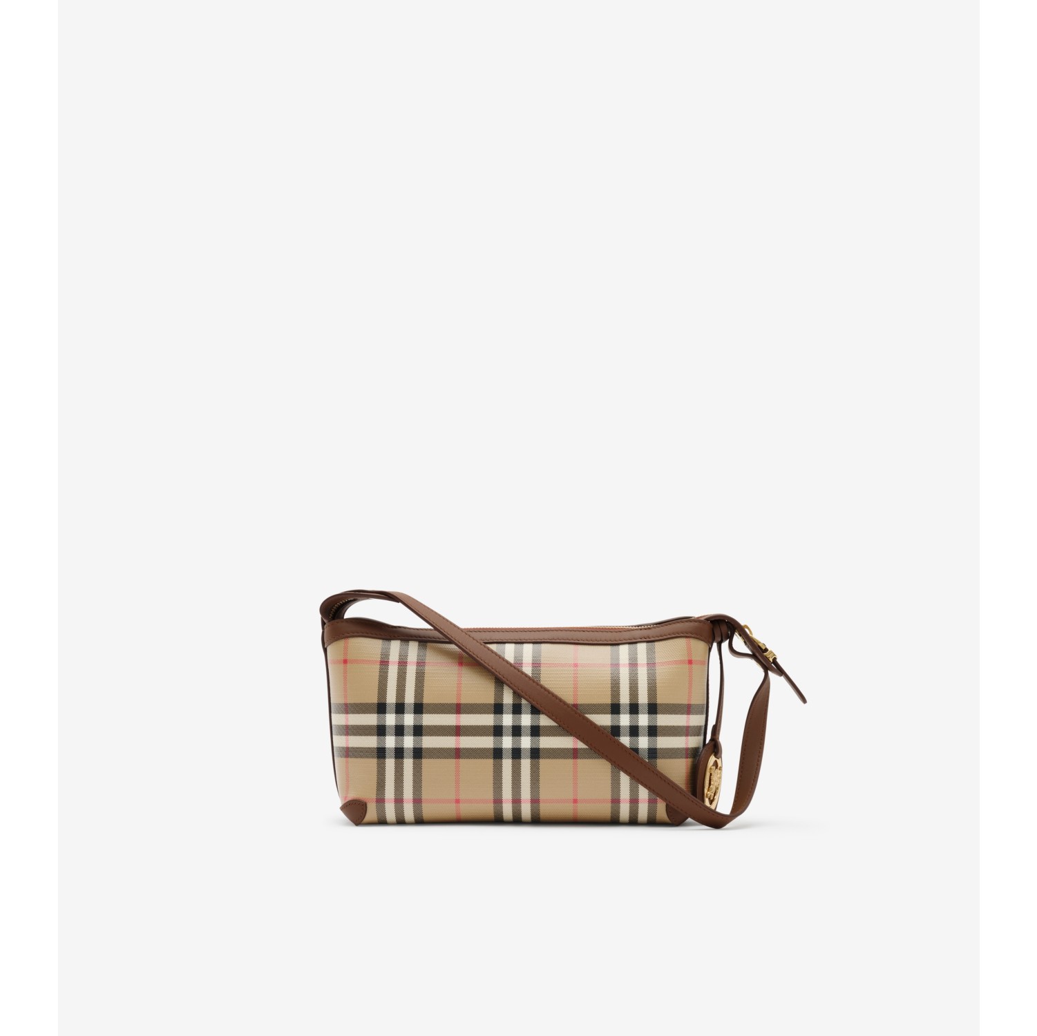 Mini Check Shoulder Bag in Archive beige - Women | Burberry® Official