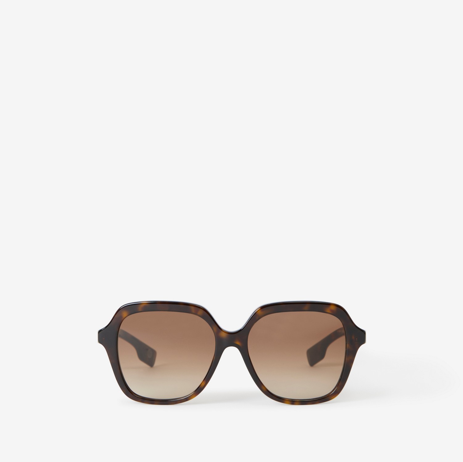 Óculos de sol com armação quadrada oversize (Casco  Tartaruga) - Mulheres | Burberry® oficial
