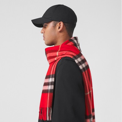 burberry red cashmere scarf