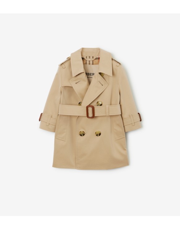 Trench in gabardine