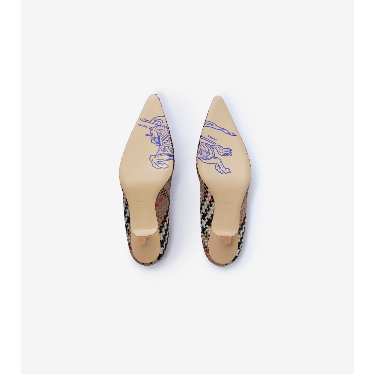Check Dame Pumps​ in Sand beige - Women | Burberry® Official