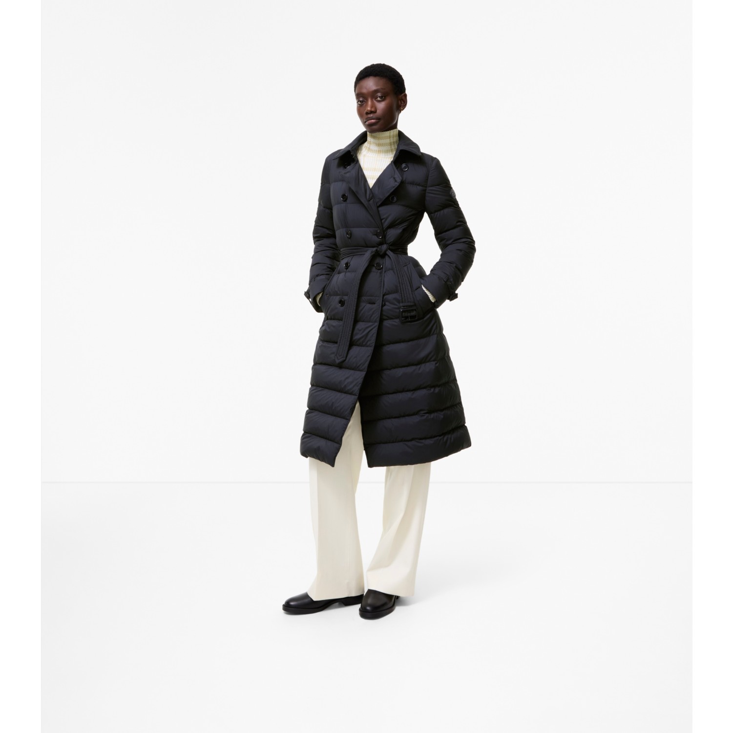 Long Nylon Audley Puffer Coat