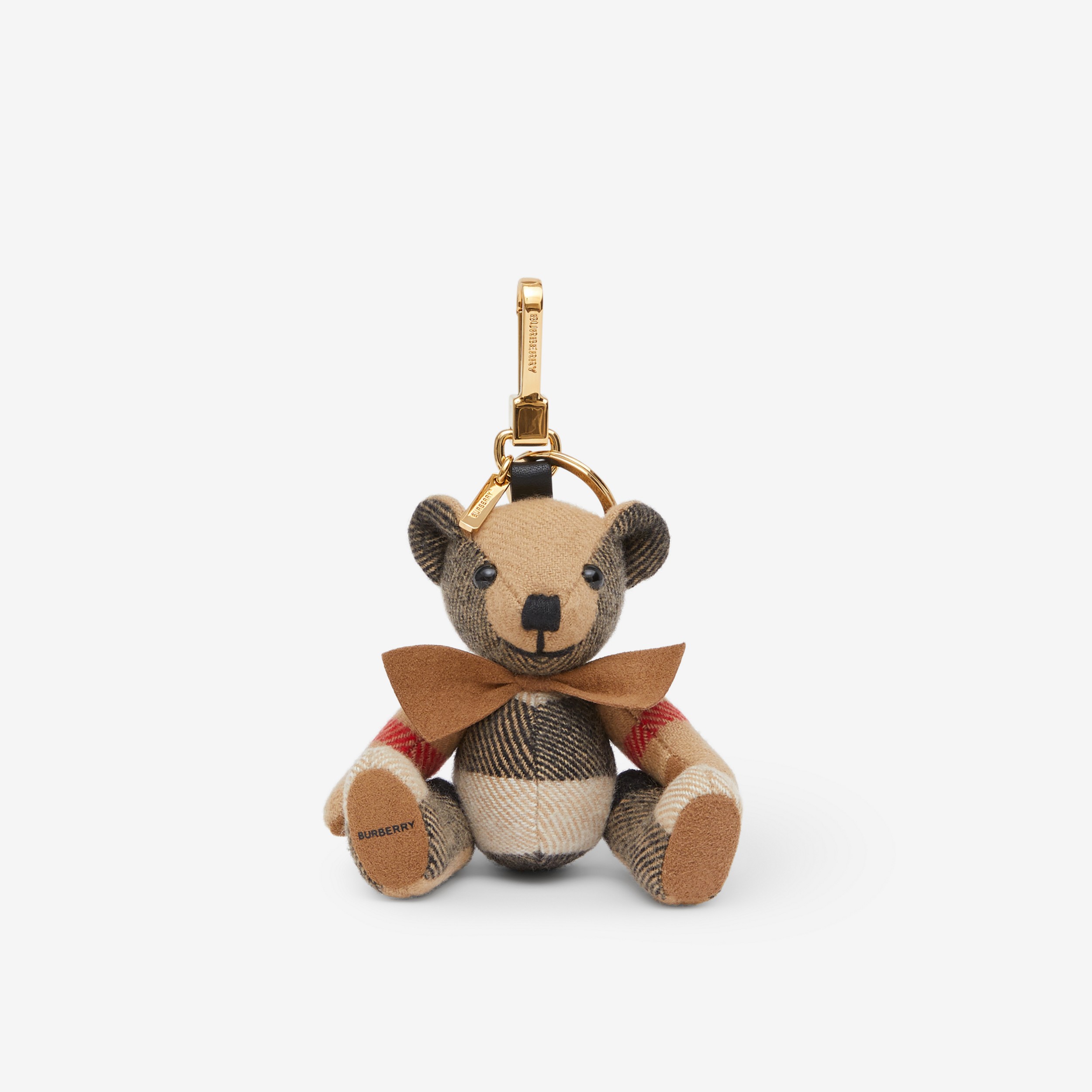japon huisvrouw betreuren Thomas Bear Charm with Bow Tie in Archive Beige - Women | Burberry® Official