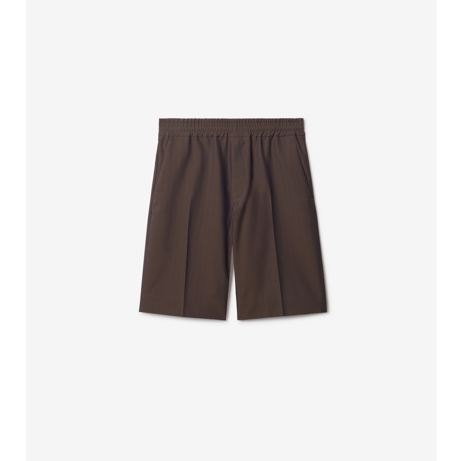 Wool Tailored Shorts in Barrel - Men | Burberry® Official