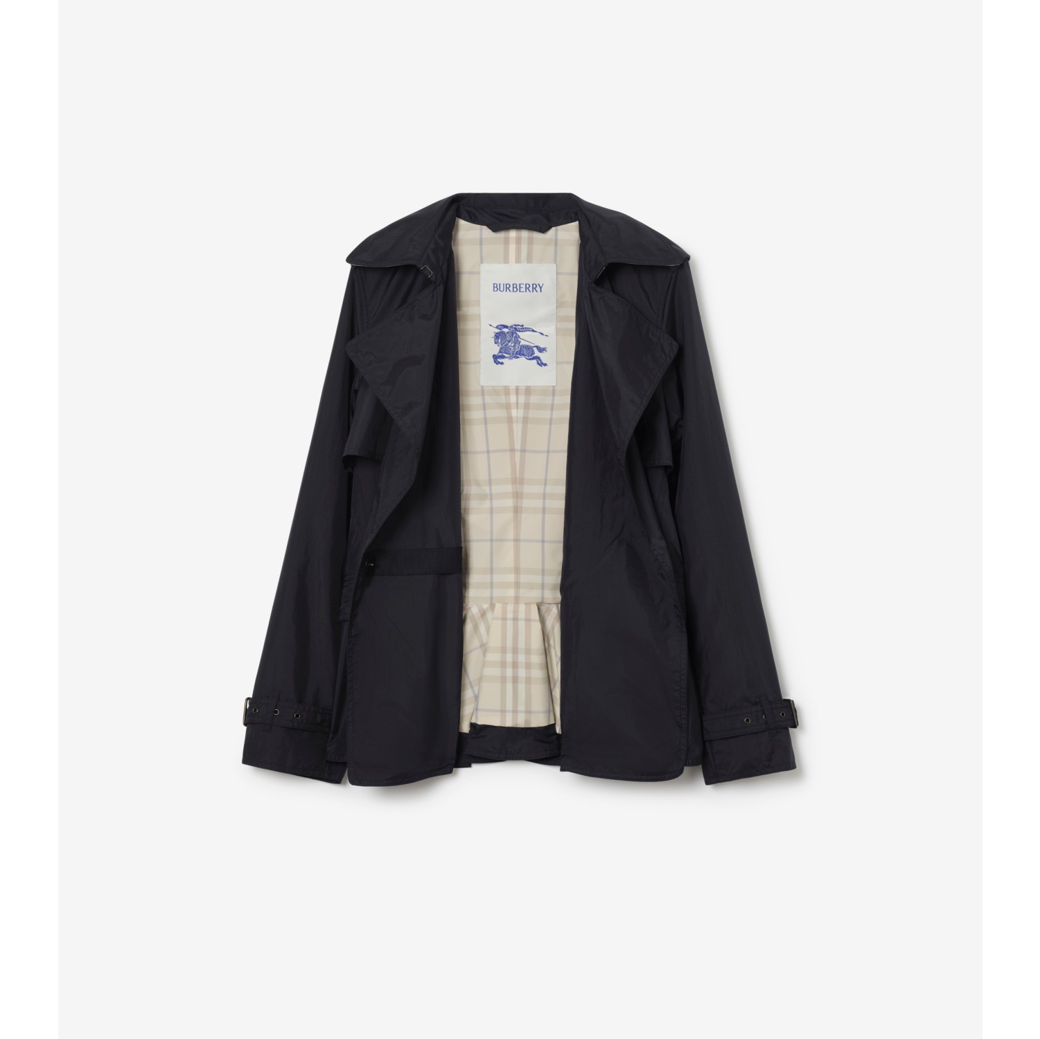 BURBERRY バーバリーズ トレンチ ネイビー イングランド製 ジャケット ナイロン ペンバリートレンチジャケット (ネイビー) - ウィメンズ