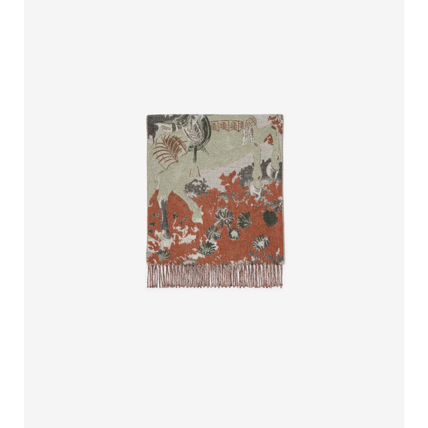 Stallion Portrait​ Cashmere Scarf