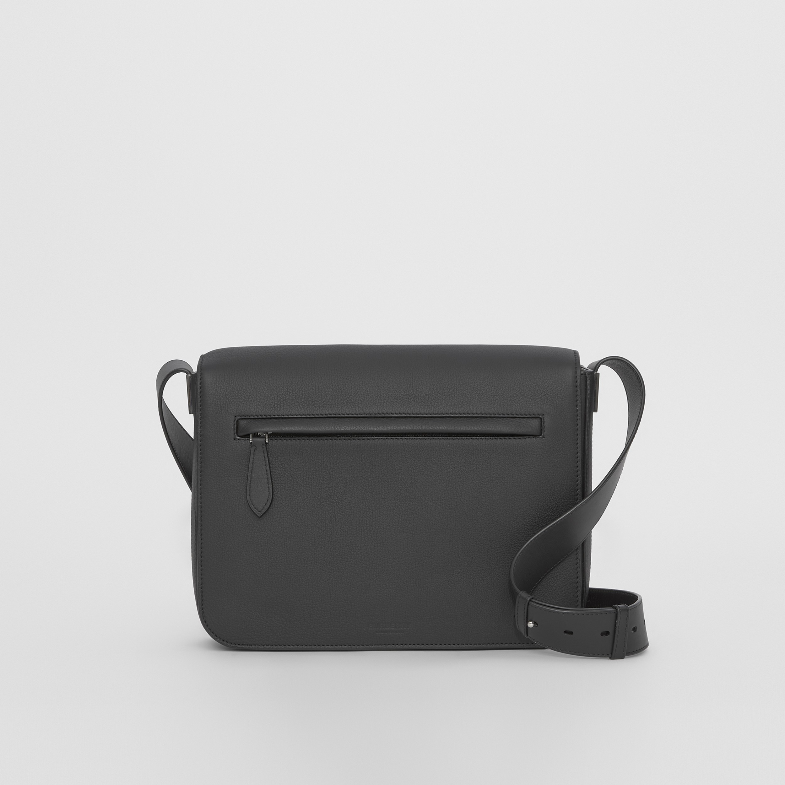 Small Grainy Leather Messenger Bag in Black - Men | Burberry® Official - 1