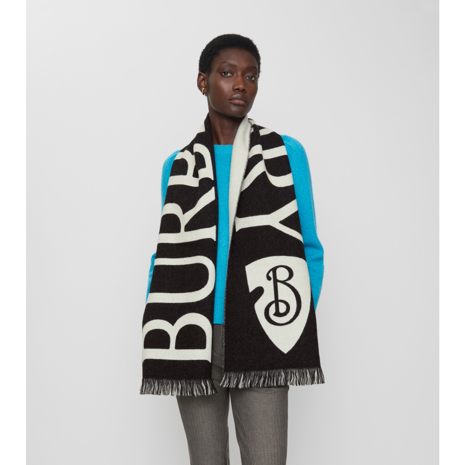Logo Wool Scarf