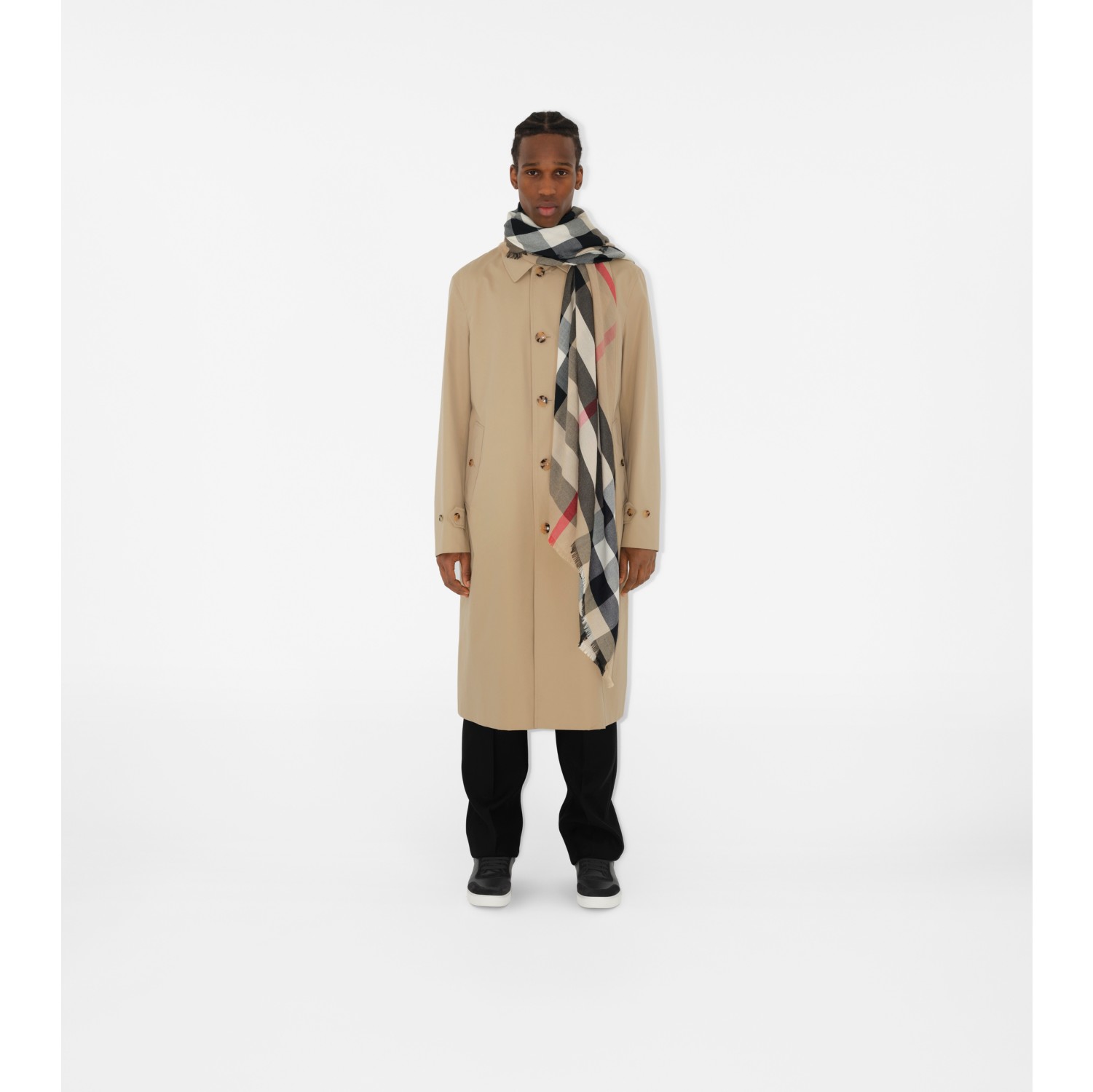 Trench check on sale burberry scarf