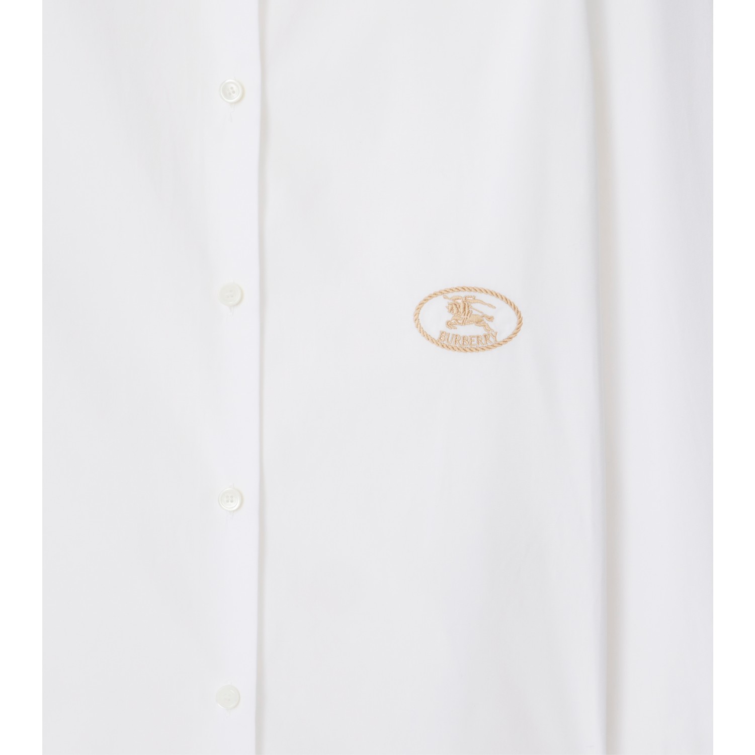 Camicia in popeline di cotone con vestibilità slim