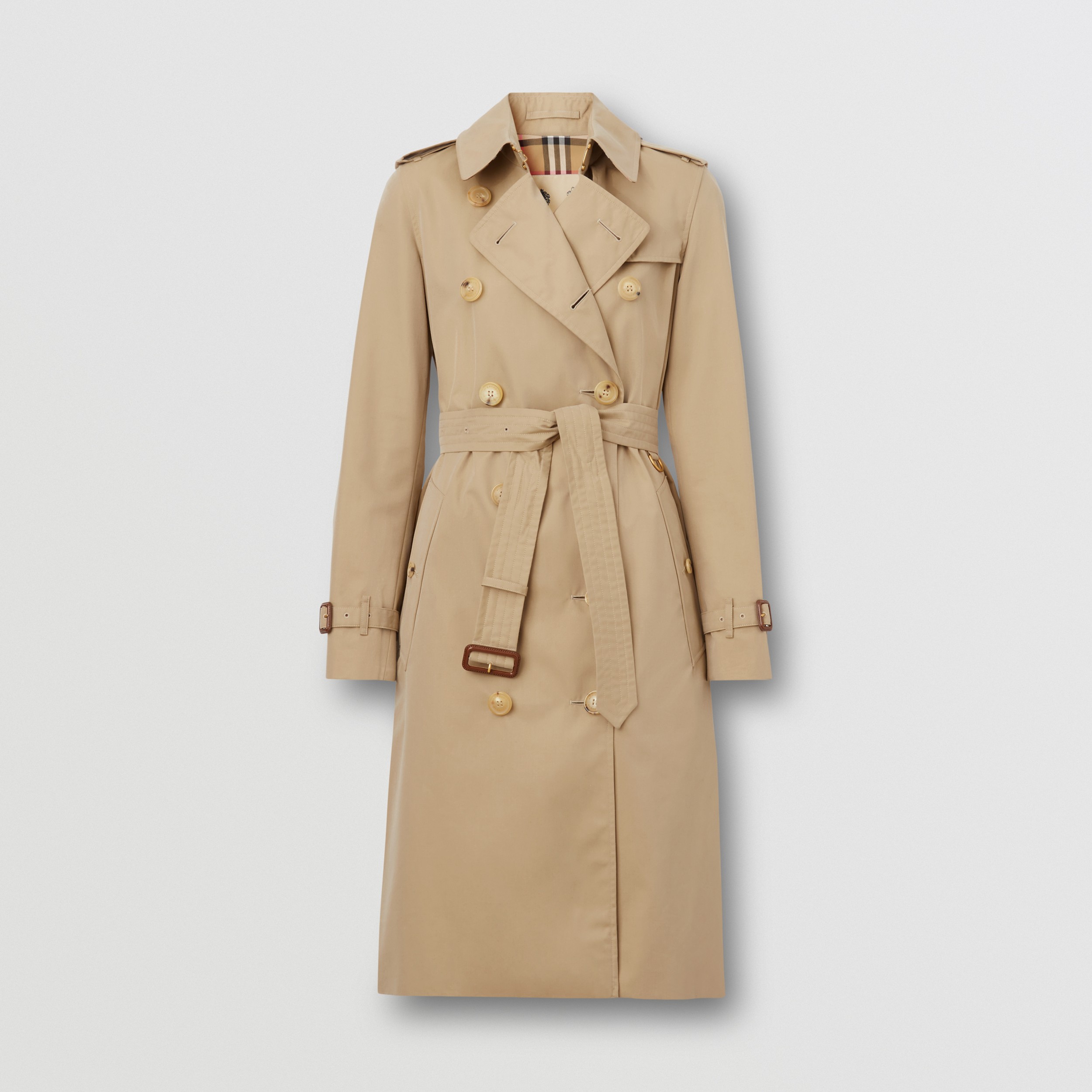 - Save 8% Womens Mens Clothing Coats Burberry Cotton The Long Kensington Heritage Trench Coat in Honey Natural 