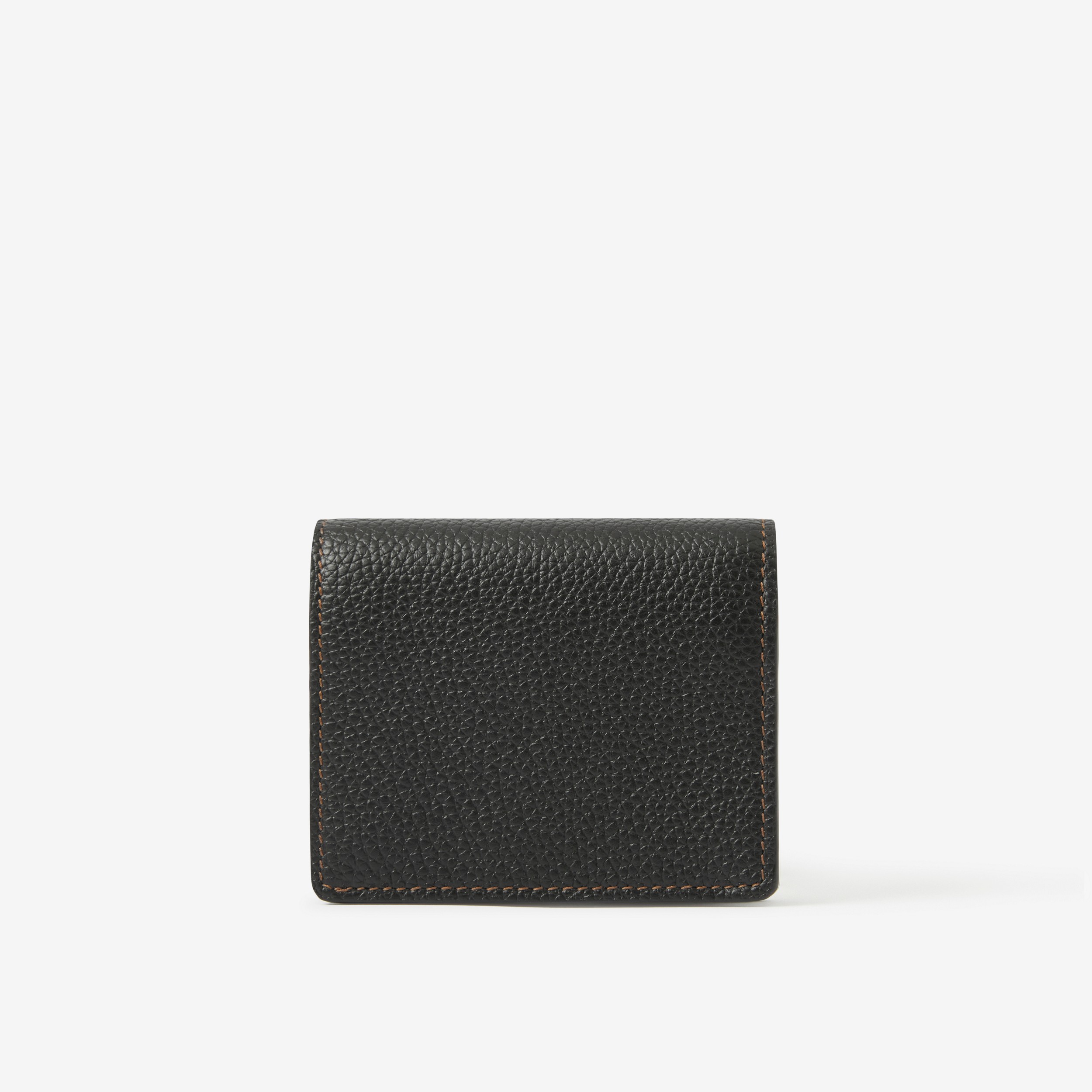 Grainy Leather TB Folding Wallet in Black - Women | Burberry® Official - 3