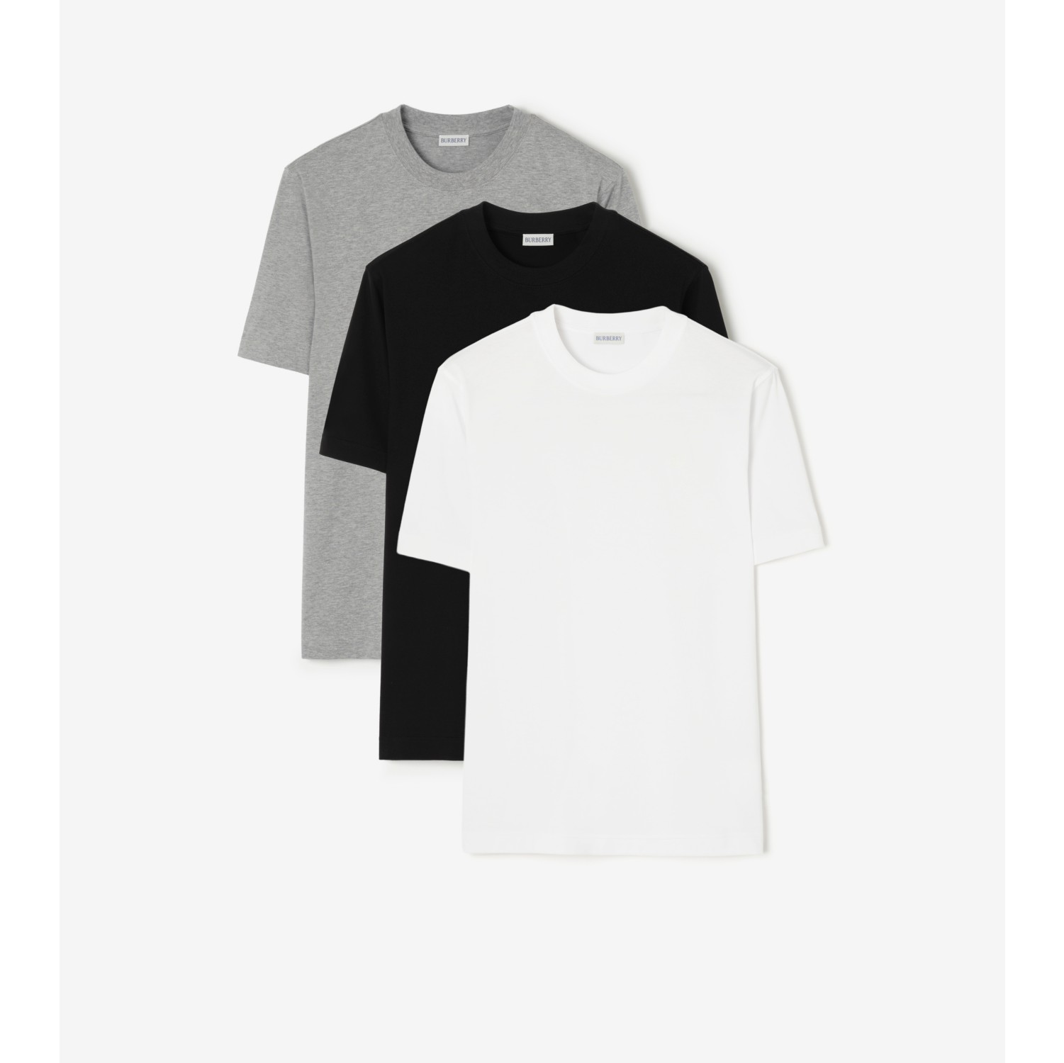 Baumwoll-T-Shirt – Dreierpack