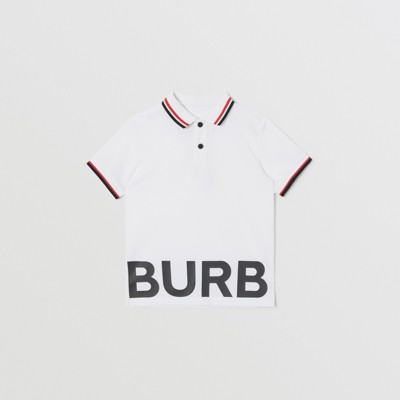 white burberry collar shirt