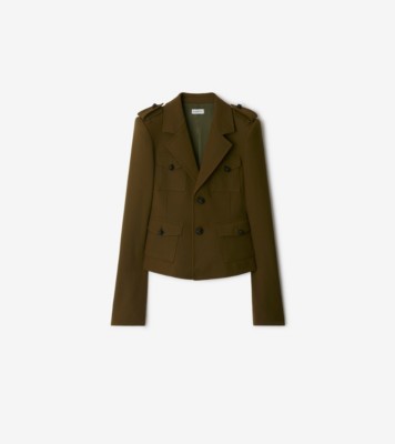 Burberry wool blend tailored coat online