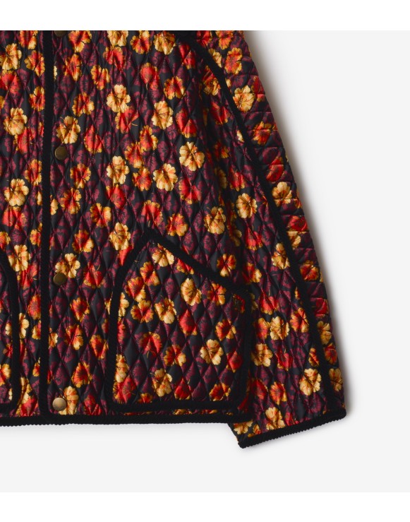 Geranium Leaf Quilted Nylon Floriston Jacket