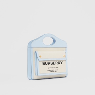 burberry blue leather bag