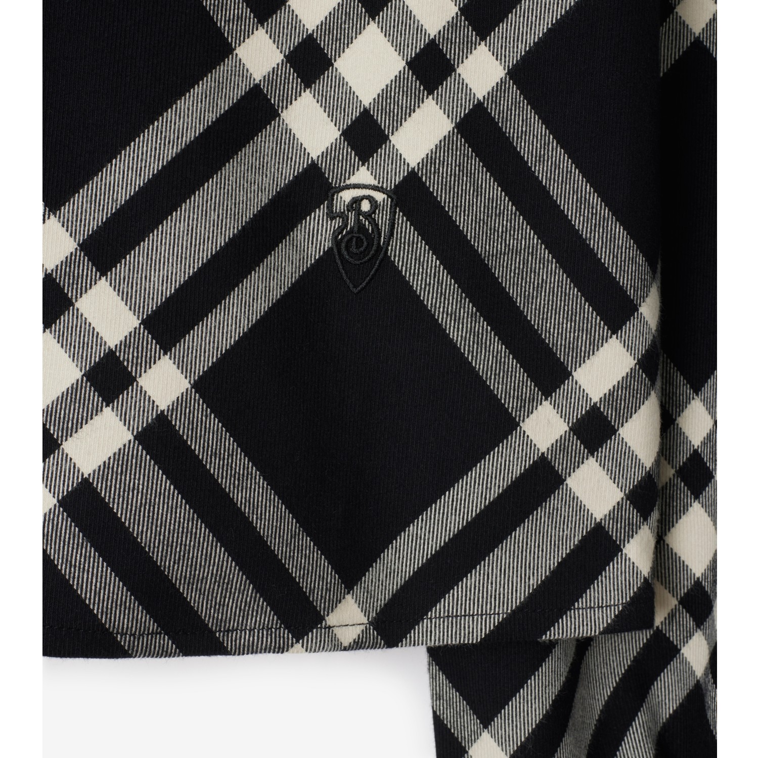 Camicia cropped in cotone