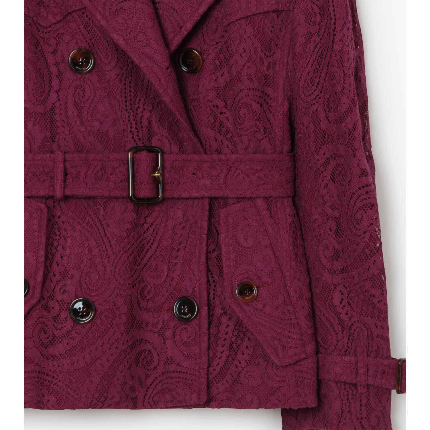 Short Paisley Lace Foxfield Trench Coat