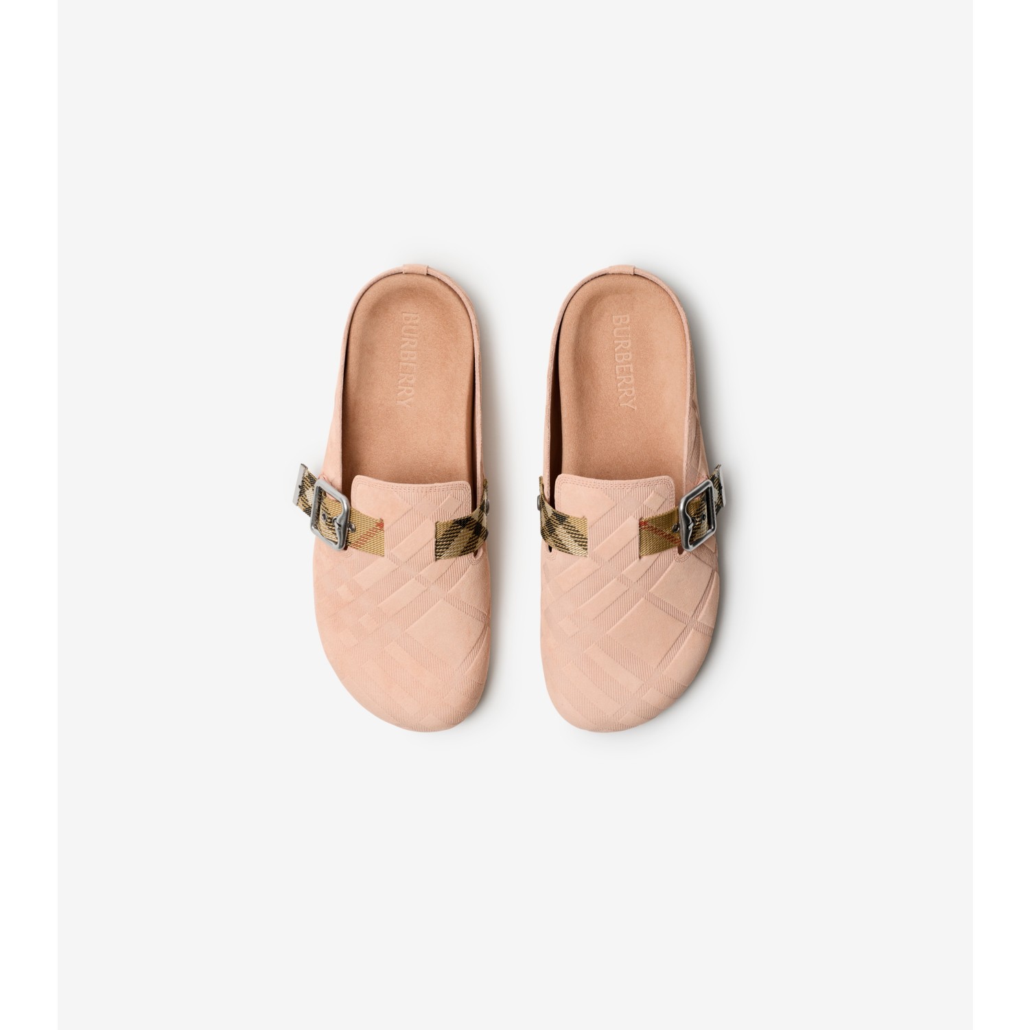 Check Suede Urchin Clogs