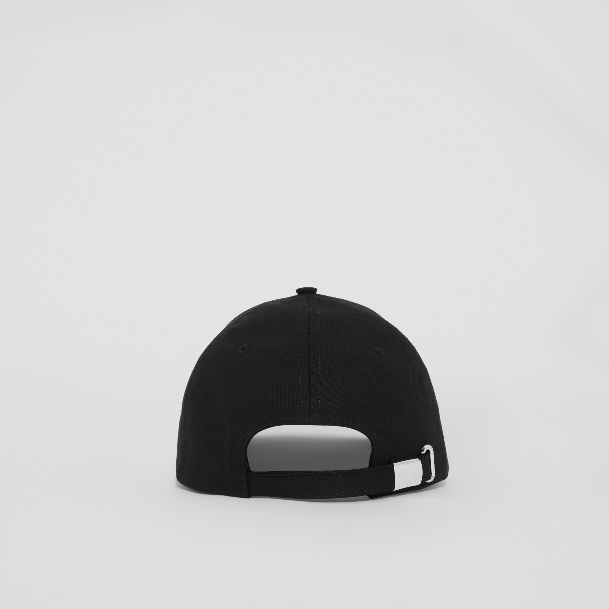 Gorra de béisbol en sarga de algodón con motivo Horseferry (Negro/beige) | Burberry® oficial - 4