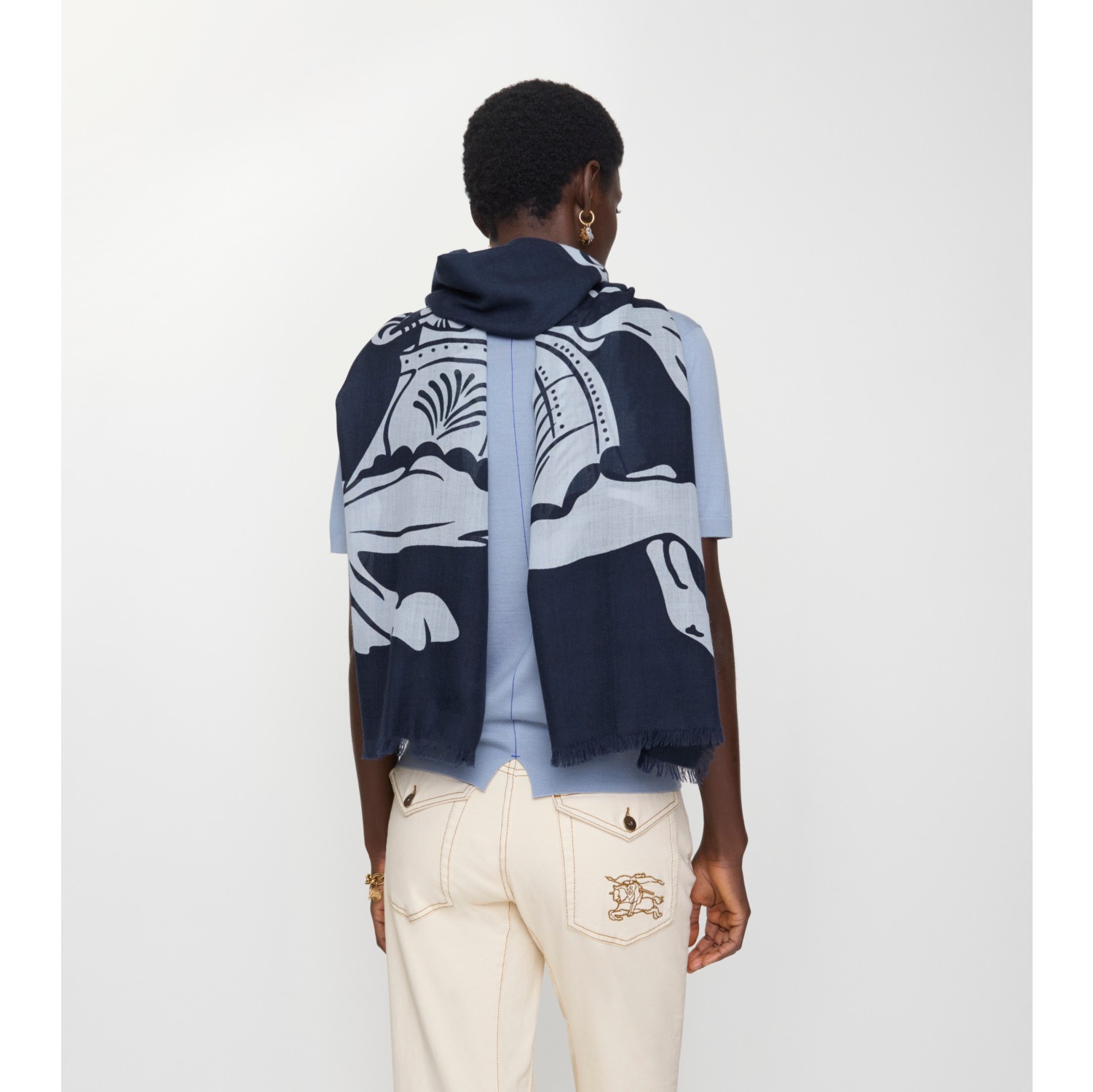 Wide EKD Wool Scarf