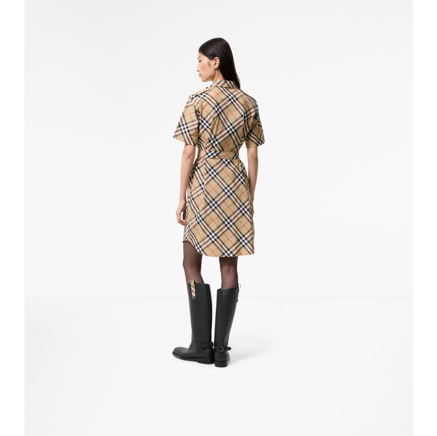burberry dress bodycon Check Cotton Shirt , Size: 02 This item runs small