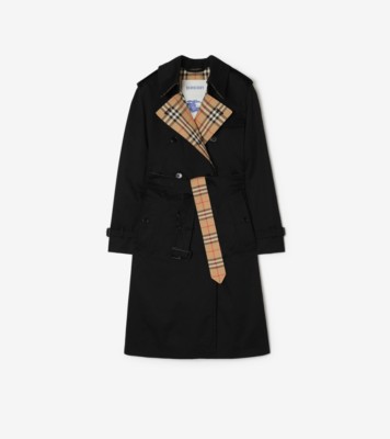 Burberry ロング ギャバジン レイクフィールド トレンチコート (ブラック) - ウィメンズ, コットン | Burberry®公式サイト