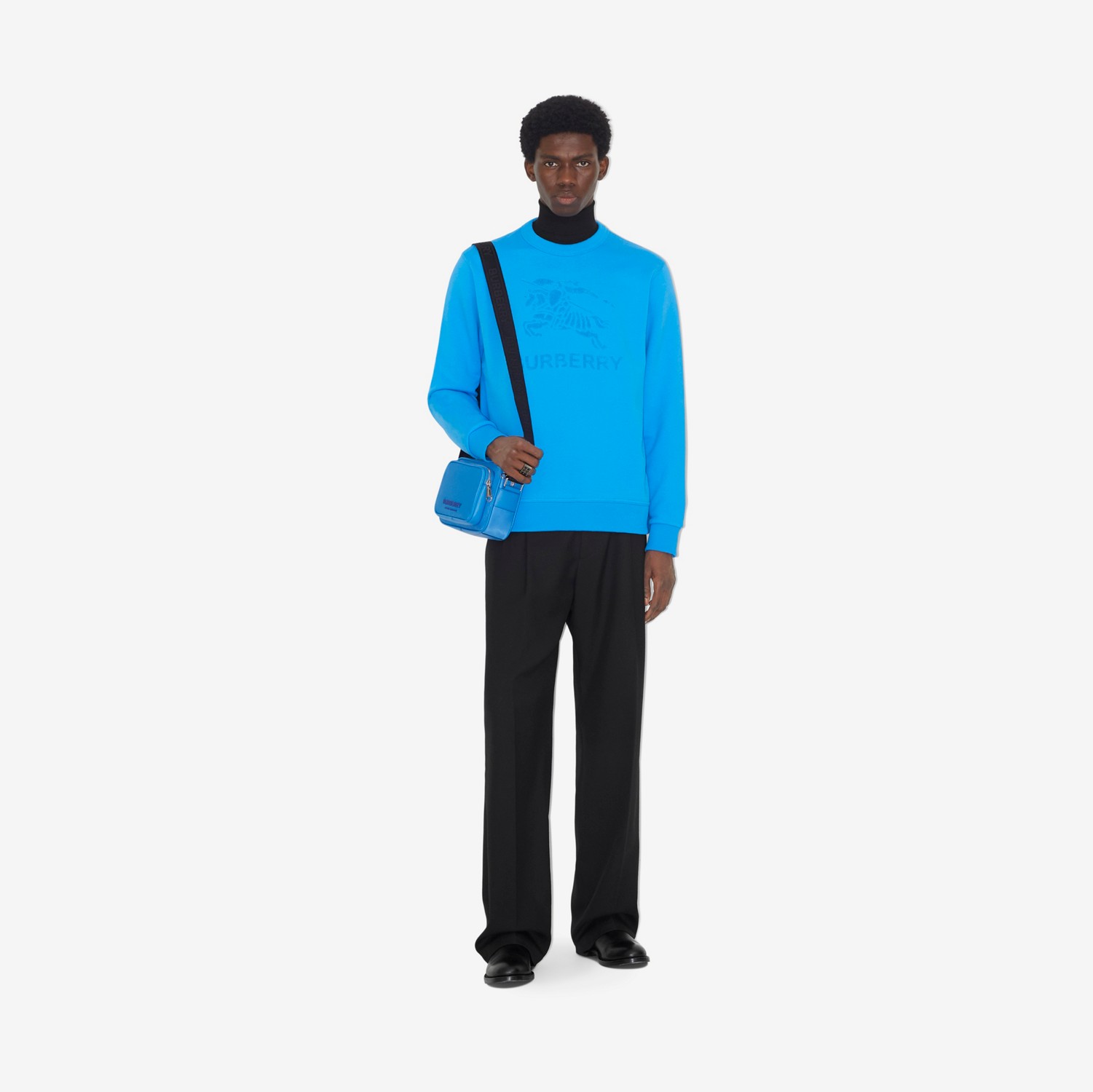 Sweat-shirt en coton EKD (Bleu Azur Vif) - Homme | Site officiel Burberry®