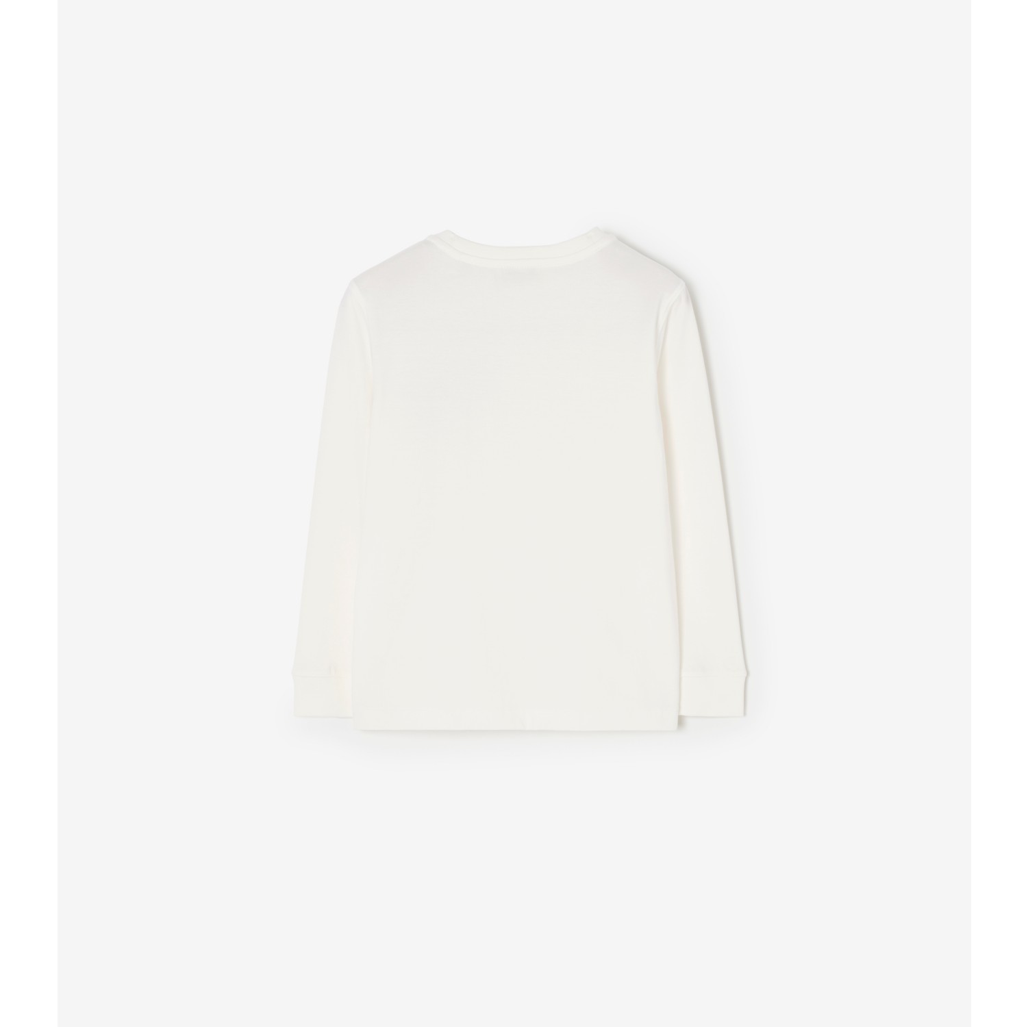 Check Heart Cotton Long-sleeve T-shirt