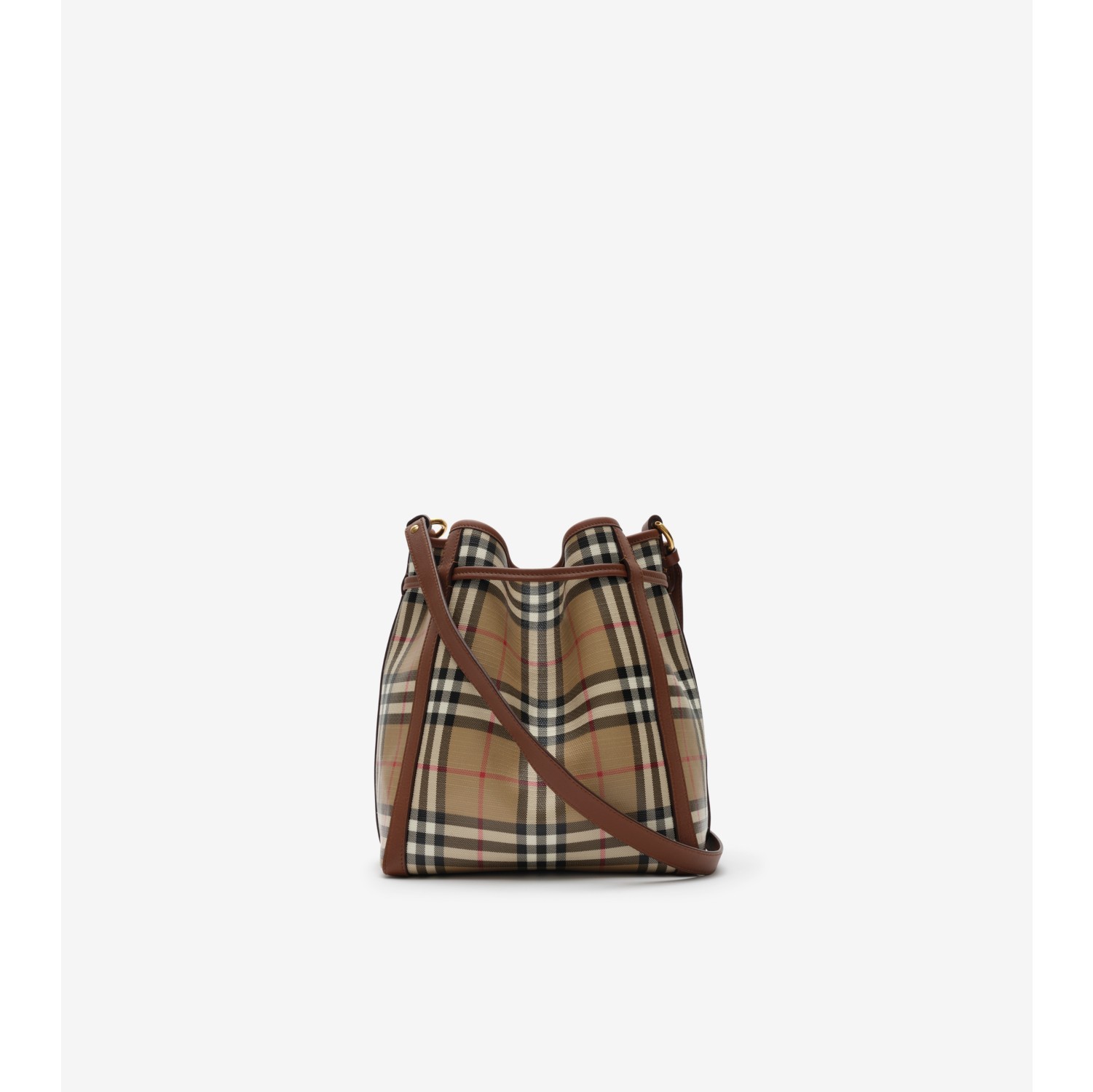 d*7様 Burberry バケットバッグ ベージュ チェック ミニ チェック バケットバッグ (アーカイブベージュ) - ウィメンズ