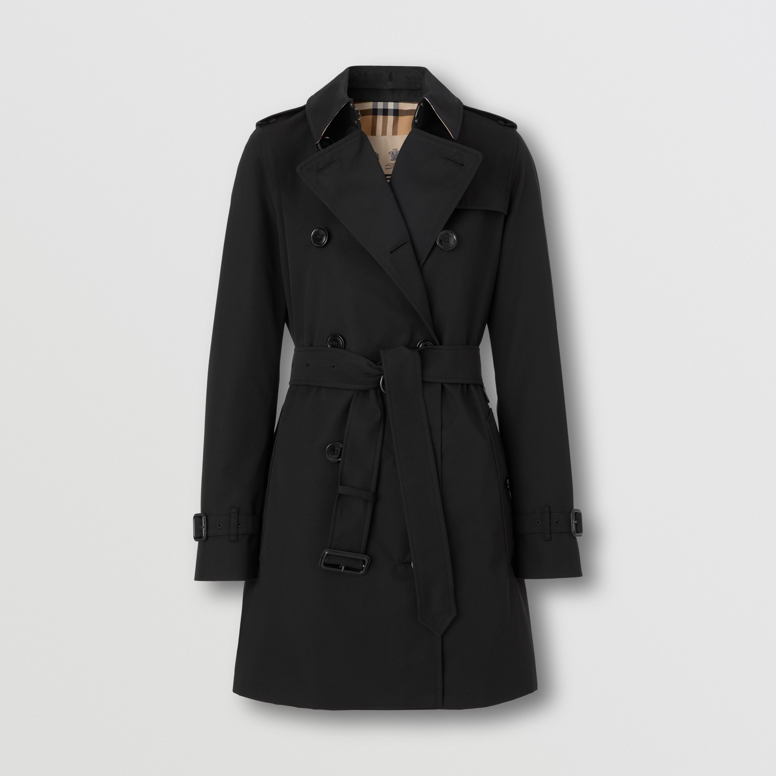 The Short Kensington Heritage Trench Coat in Black - Women | Burberry® Official - 4