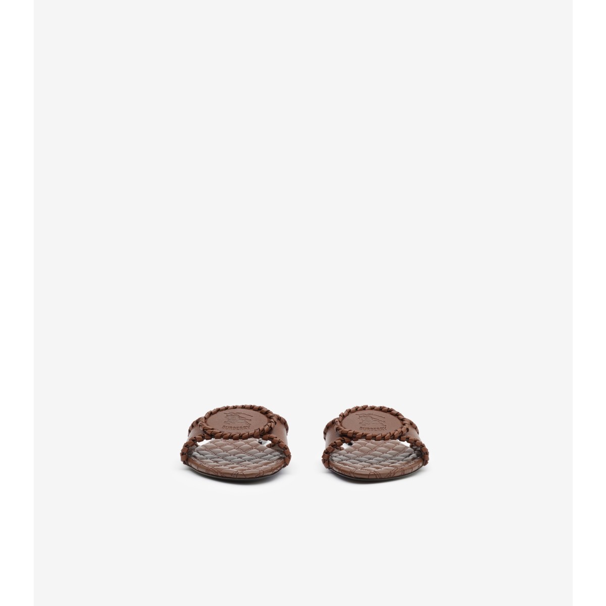  Check Leather Knight Stamp Slides​