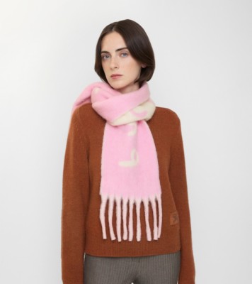 BURBERRY バーバリー　ウール　マフラー　スカーフ　薄ピンク BURBERRY バーバリー ストール GIANT CHECK GAUZE レディース