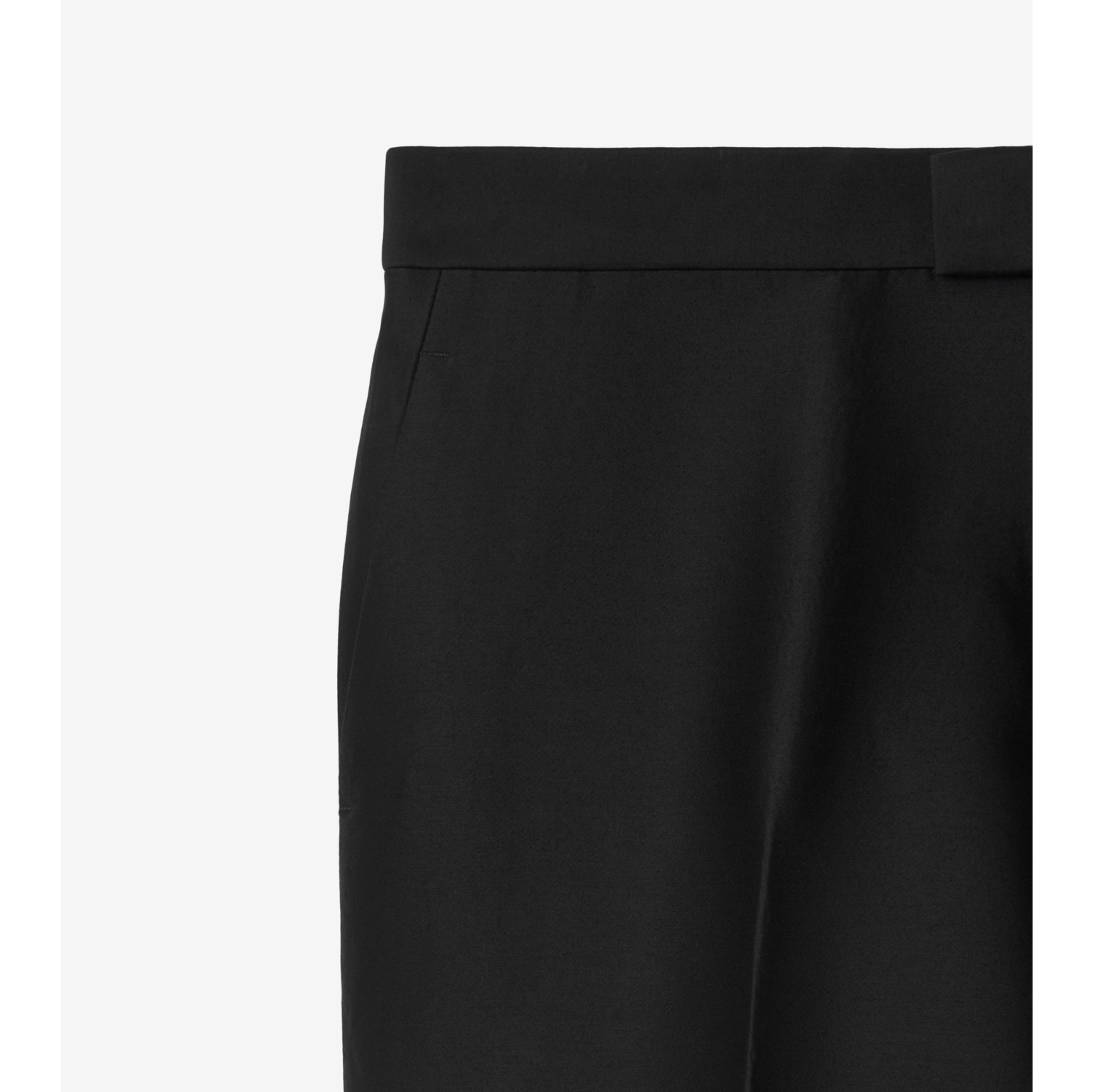 Wool Silk Tailored Trousers