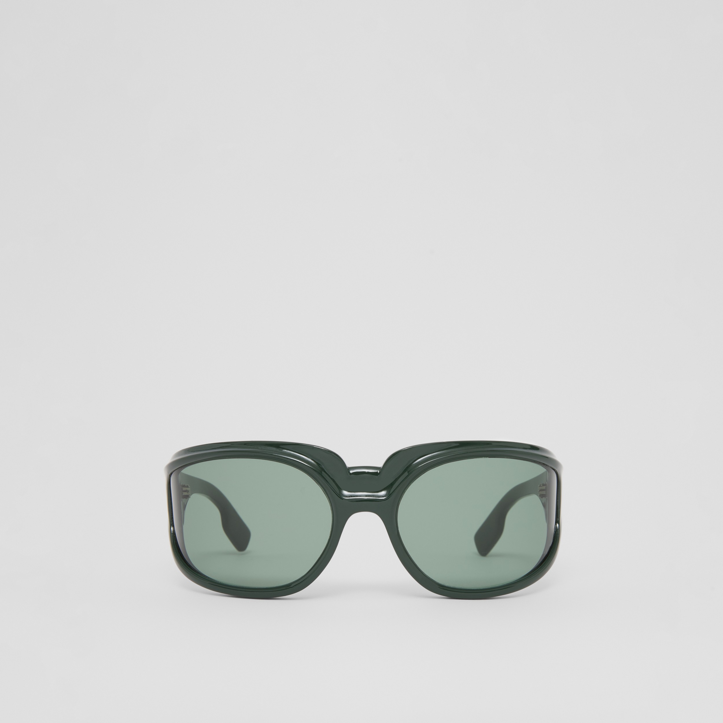 Ovale Sonnenbrille (Dunkles Fichtengrün) - Damen | Burberry® - 1