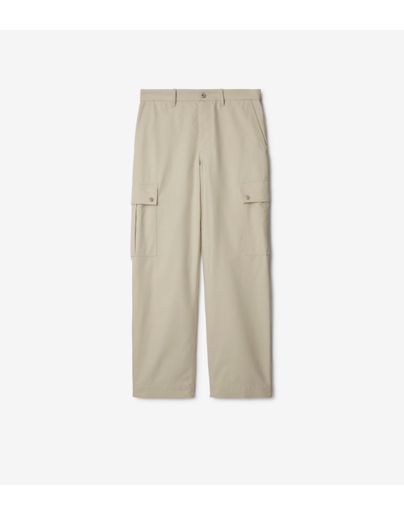 Cotton Blend Cargo Trousers