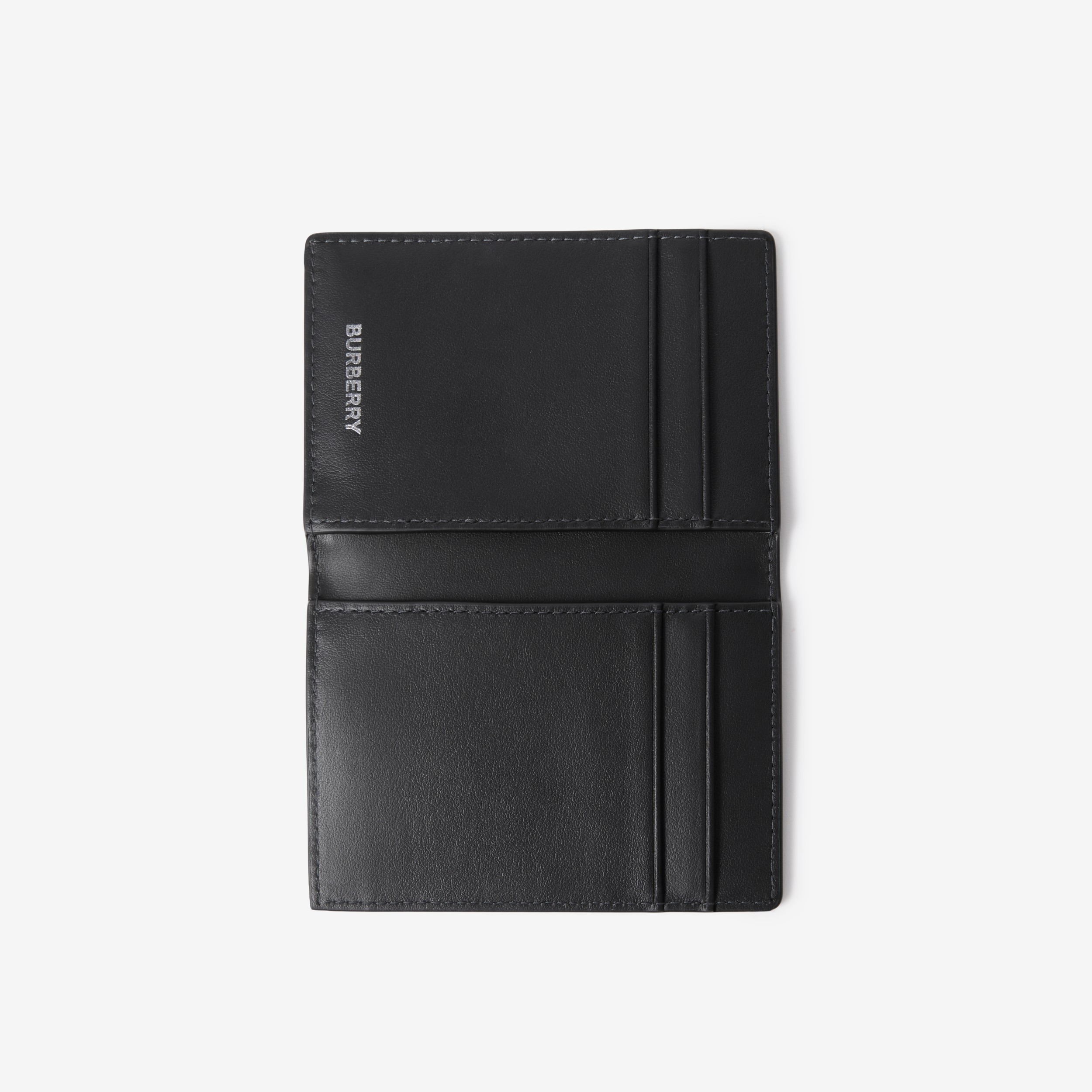 Porta carte di credito a libro TB con motivo tartan (Nero Fumo) - Uomo | Sito ufficiale Burberry® - 4