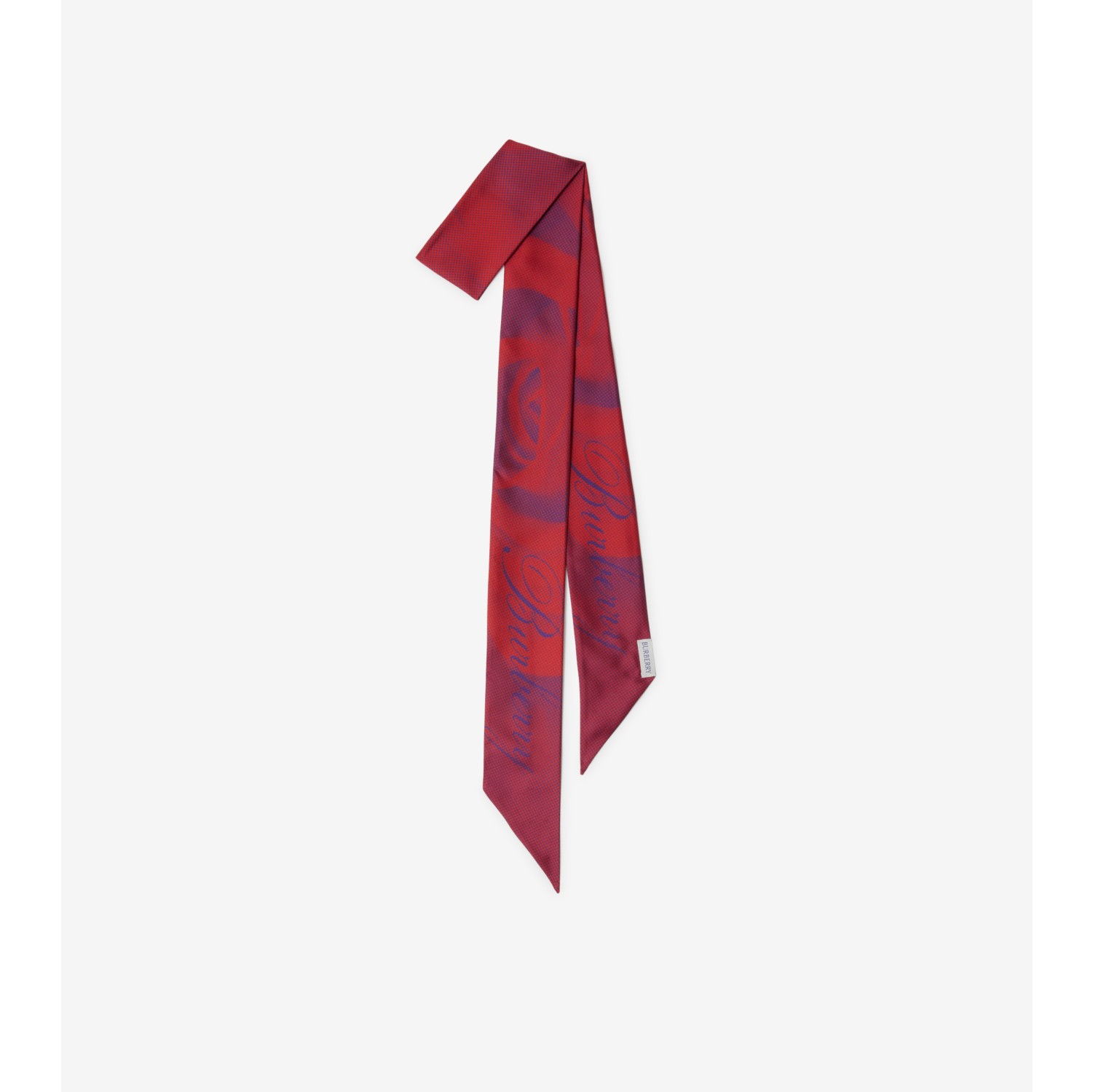 Red on sale silk scarf