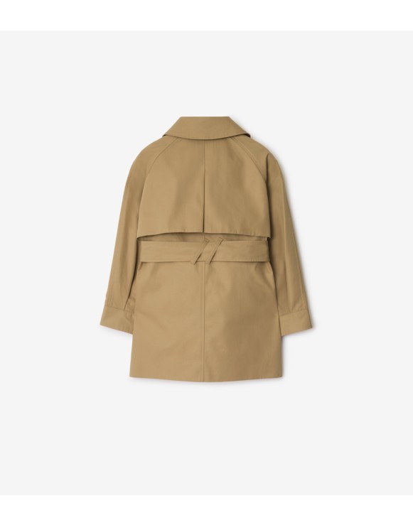 Trench à capuche en coton