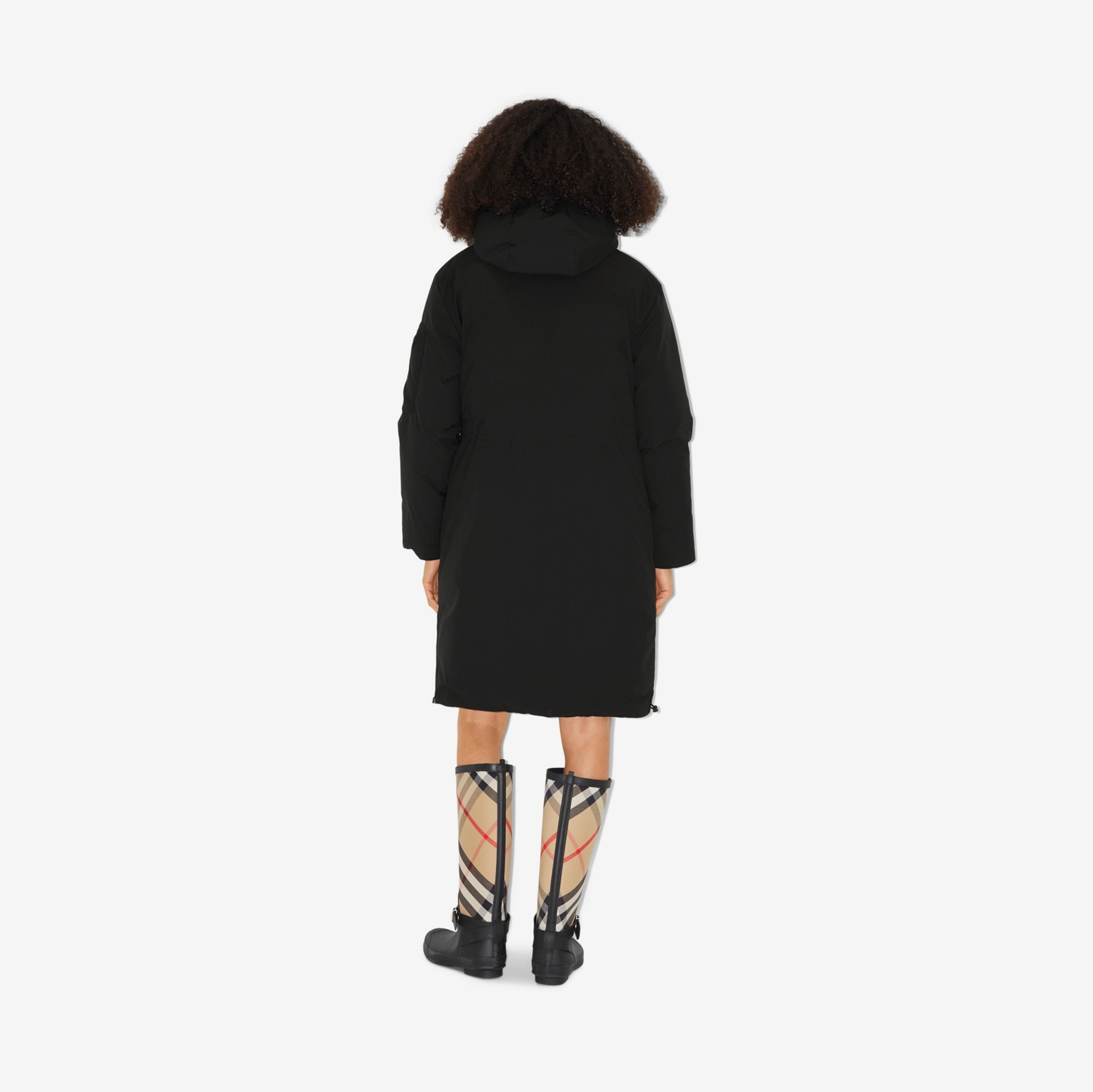 Manteau à capuche EKD (Noir) - Femme | Site officiel Burberry®